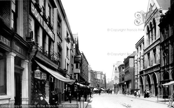 Photo of Exeter, High Street And Post Office 1896