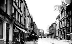 High Street And Post Office 1896, Exeter