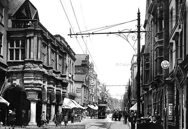 Photo of Exeter, High Street And The Guildhall c.1900