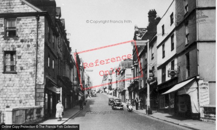 Photo of Exeter, High Street c.1955