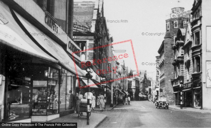 Photo of Exeter, High Street c.1955