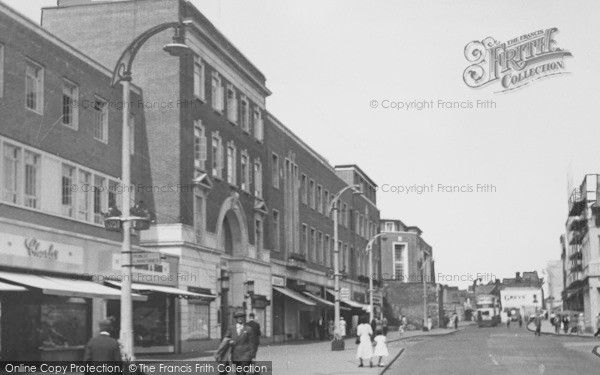 Photo of Exeter, High Street c.1955