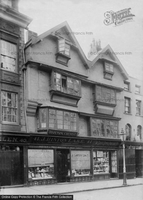 Photo of Exeter, High Street, Old House 1896