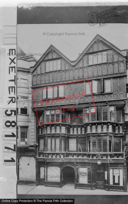 Photo of Exeter, High Street, Old House 1907