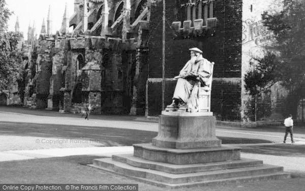 Photo of Exeter, Richard Hooker Statue c.1965