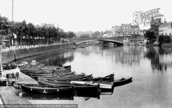 Photo of Exeter, River Exe And Bridge 1929