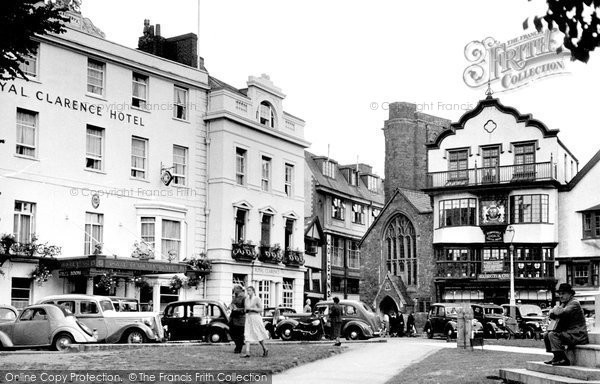 Photo of Exeter, Royal Clarence Hotel And Mol's Coffee House c.1950