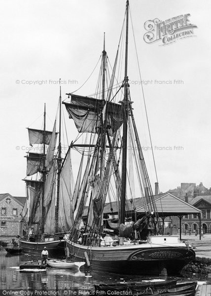 Photo of Exeter, Ship In The Port 1896