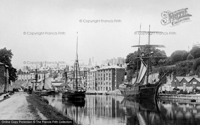 Photo of Exeter, Ships In The Port 1896