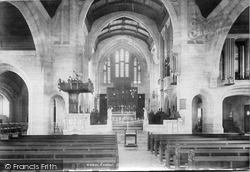 St David's Church Interior 1901, Exeter