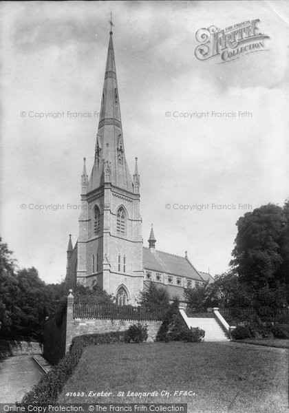 Photo of Exeter, St Leonard's Church 1901
