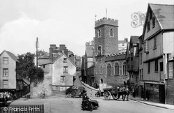Exeter, St Mary Steps Church and Westgate 1929