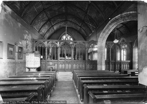 Photo of Exeter, St Mary Steps Church Interior 1911