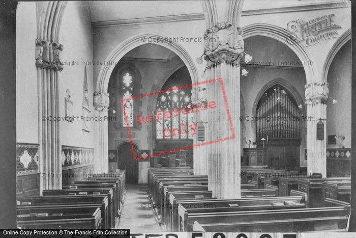 Photo of Exeter, St Petrox Church, Interior 1907
