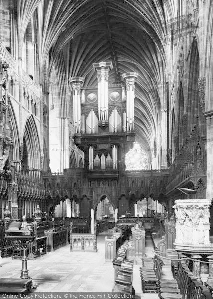 Photo of Exeter, The Cathedral Choir West 1896