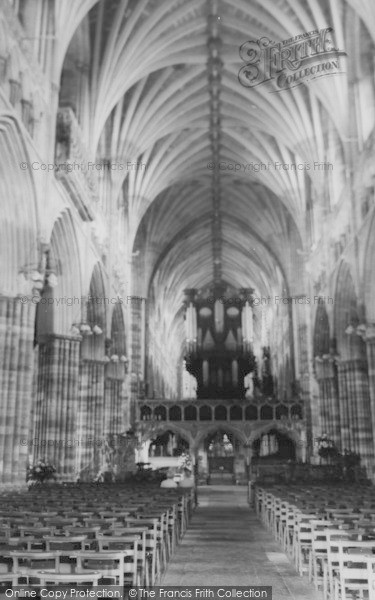 Photo of Exeter, The Nave, The Cathedral c.1965