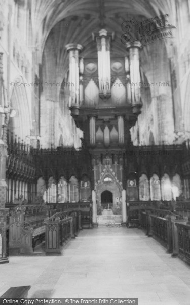 Photo of Exeter, The Organ, The Cathedral c.1965