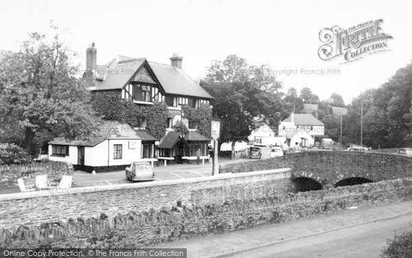 Photo of Exford, Bridge And White Horse c.1960