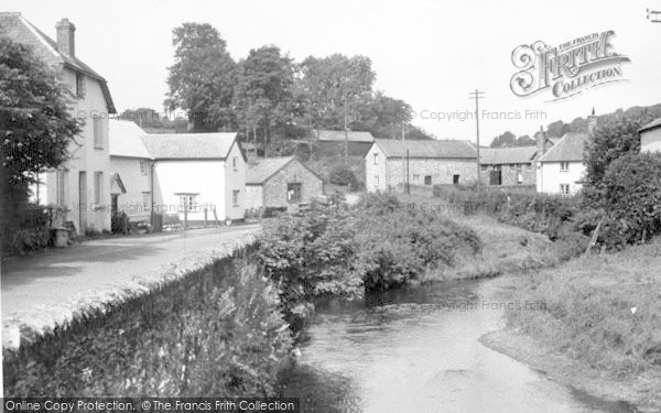 Photo of Exford, The River c.1955