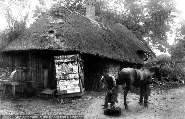 Photo of Exford, The Smithy c.1920