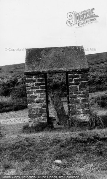 Photo of Exmoor, The Caratacus Stone, Winsford Hill c.1955