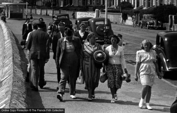 Photo of Exmouth, A Family Outing c.1955