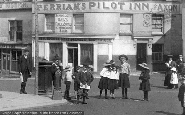 Photo of Exmouth, Children, Perriam's Pilot Inn 1906