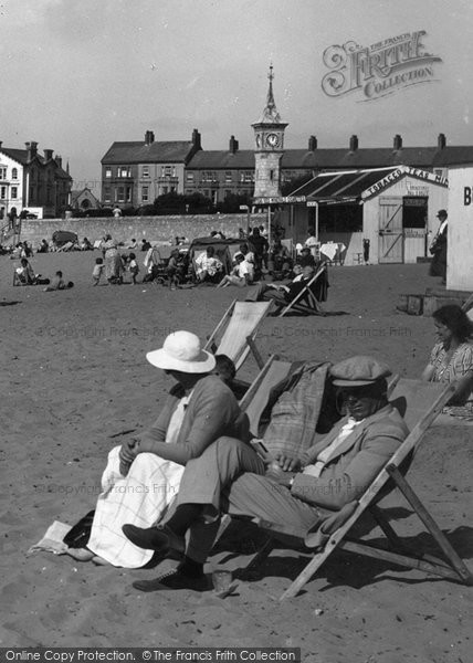 Photo of Exmouth, Couple On The Sands 1938