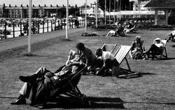 Deck Chairs In The Esplanade Gardens c.1960, Exmouth