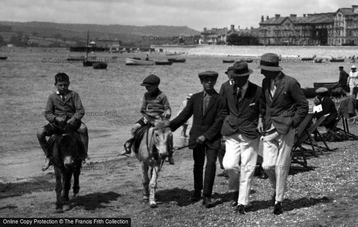 Photo of Exmouth, Donkey Rides 1922
