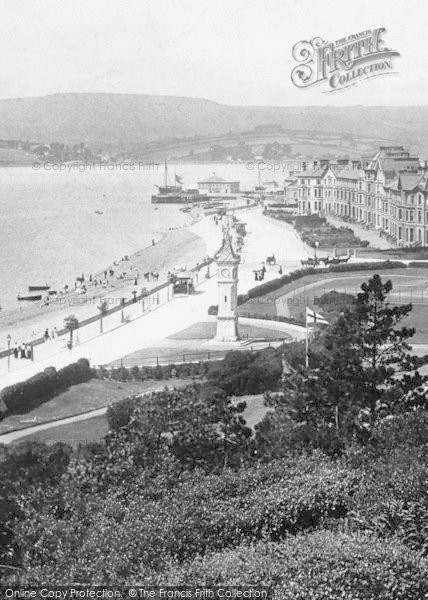 Photo of Exmouth, Esplanade, From The Beacon 1898
