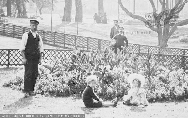 Photo of Exmouth, Esplanade Gardens, People 1906