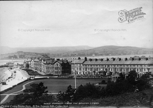 Photo of Exmouth, From The Beacon 1895