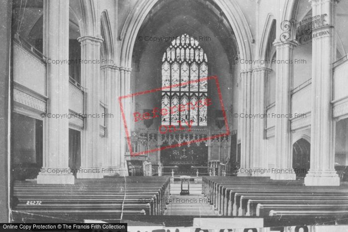 Photo of Exmouth, Holy Trinity Church, Interior 1890