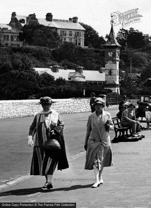 Photo of Exmouth, Ladies On  The Seafront 1925