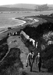 Men Walking Up The Cliff 1918, Exmouth