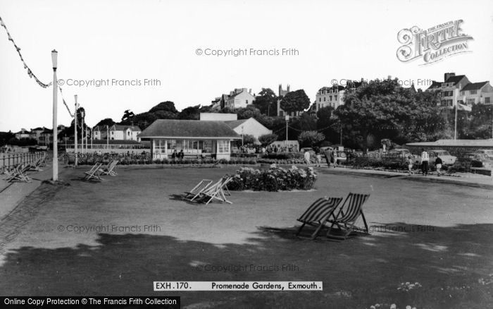 Photo of Exmouth, Promenade Gardens c.1965
