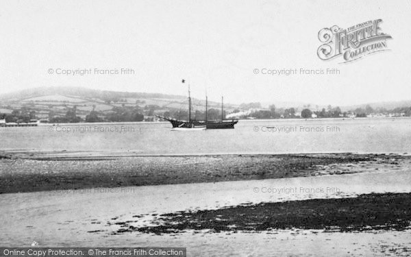 Photo of Exmouth, Steamship In The Estuary 1895