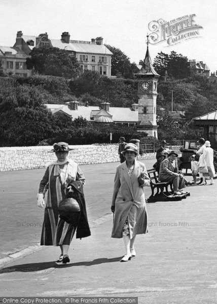 Photo of Exmouth, Taking A Stroll 1925