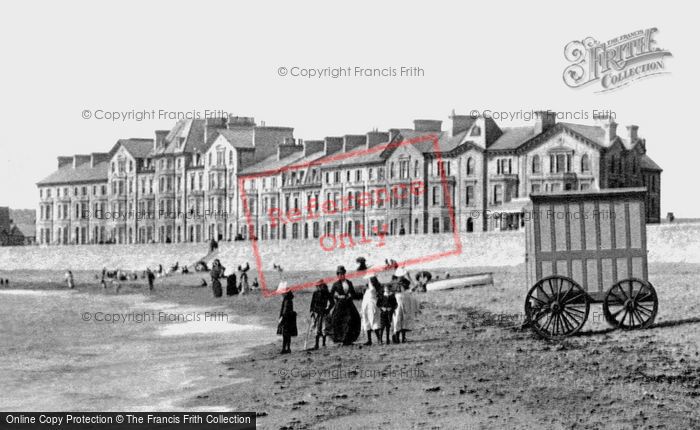 Photo of Exmouth, The Beach And Beach Hut 1890