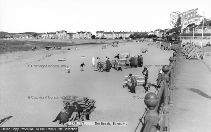 Photo of Exmouth, The Beach c.1965