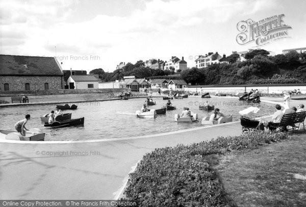 Photo of Exmouth, The Boating Lake c.1955