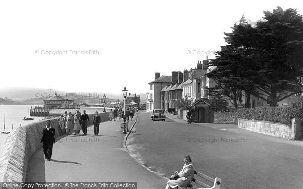 Photo of Exmouth, The Esplanade And The Pier c.1955