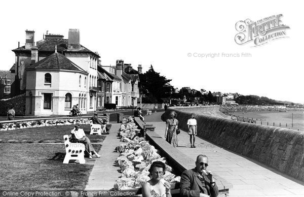 Photo of Exmouth, The Esplanade c.1955