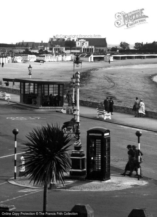 Photo of Exmouth, The Esplanade Roundabout c.1955