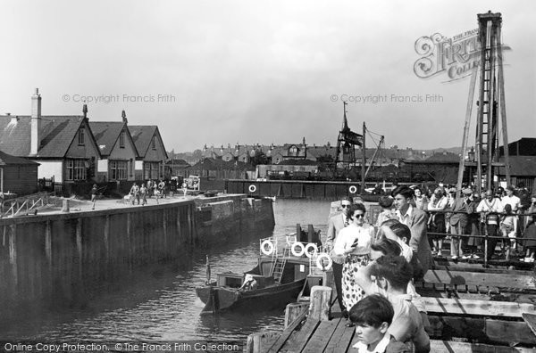 Photo of Exmouth, The Harbour Entrance c.1950