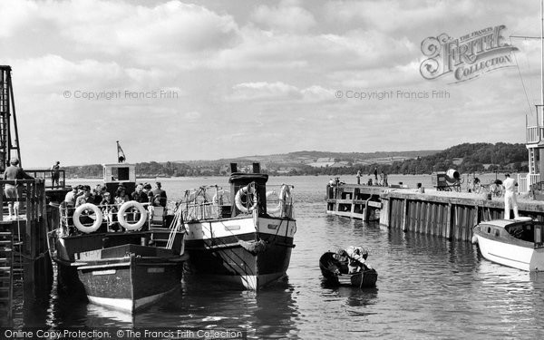 Photo of Exmouth, The Harbour Entrance c.1958