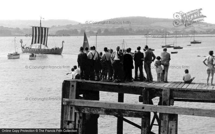 Photo of Exmouth, The Jetty c.1955