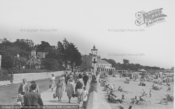 Photo of Exmouth, The Promenade c.1955