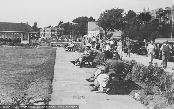 Photo of Exmouth, The Promenade Gardens c.1955